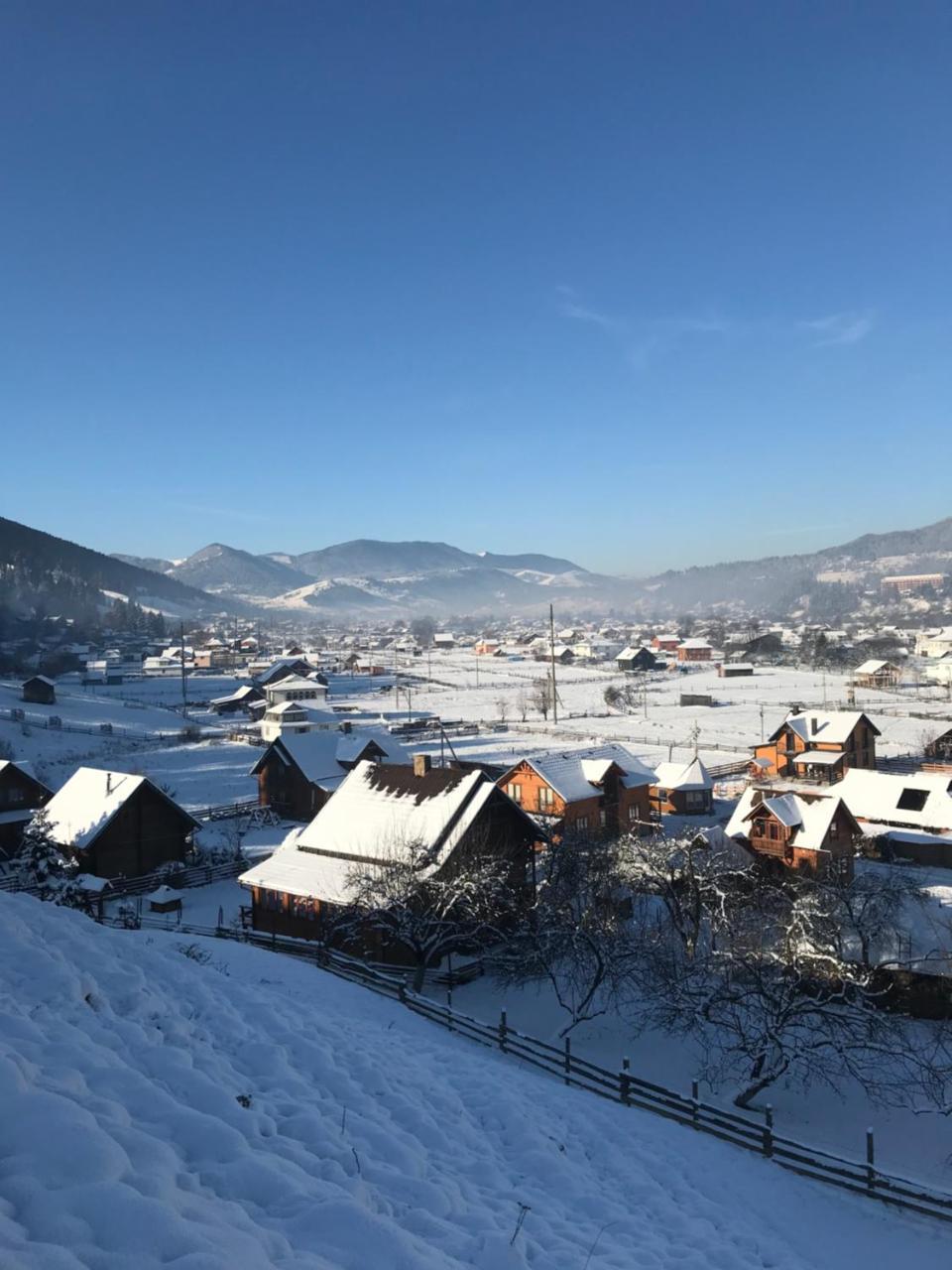 韦尔霍维纳Karpatska Oselia别墅 外观 照片